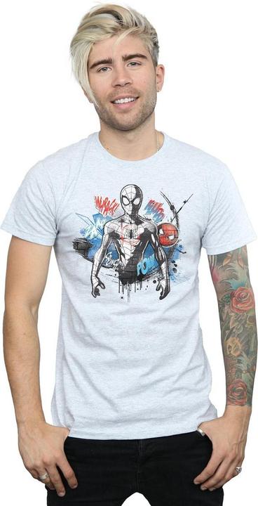Actual product image Mens Spider-Man Graffiti Pose T-Shirt (XL)