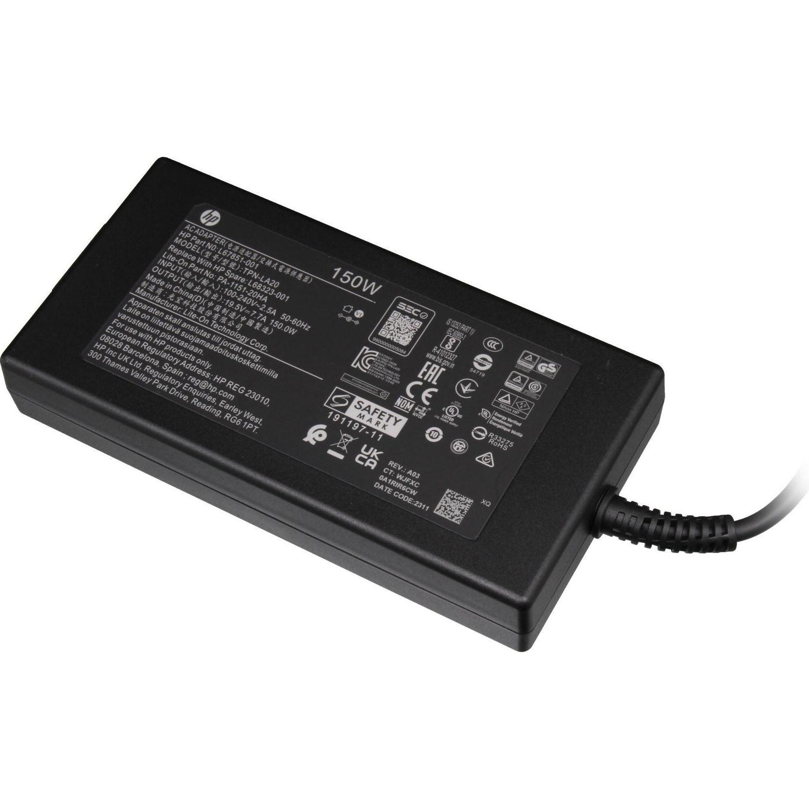 Thumbnail - HP 609943-001 (150 W), Notebook Netzteil, Schwarz