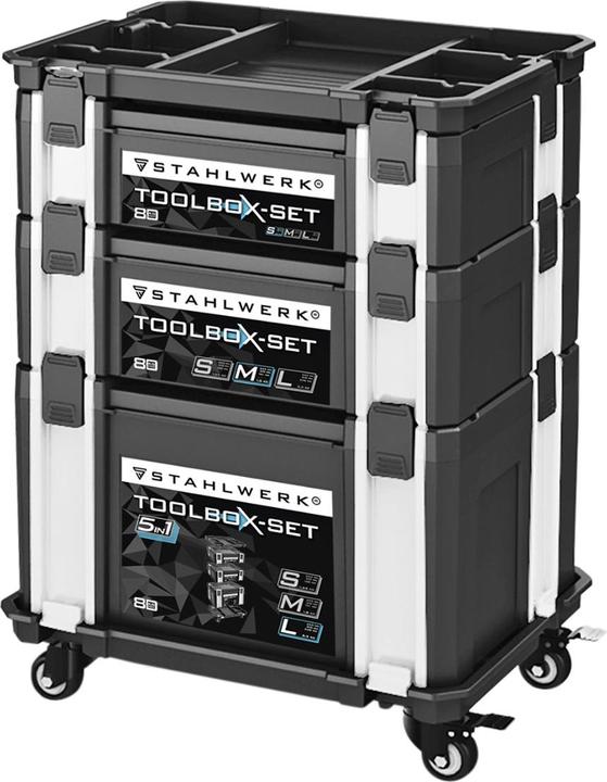 Actual product image Stahlwerk Toolbox set 5 in 1 system box tool box tool case tool box (5 pieces)