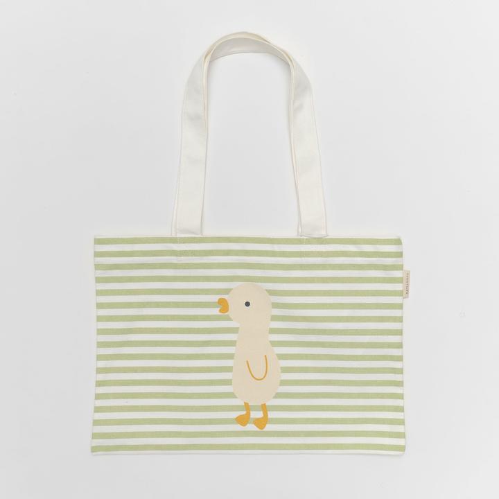 Immagine prodotto Sunnylife Kinder Canvas Strandtasche Ente Sage Stripes