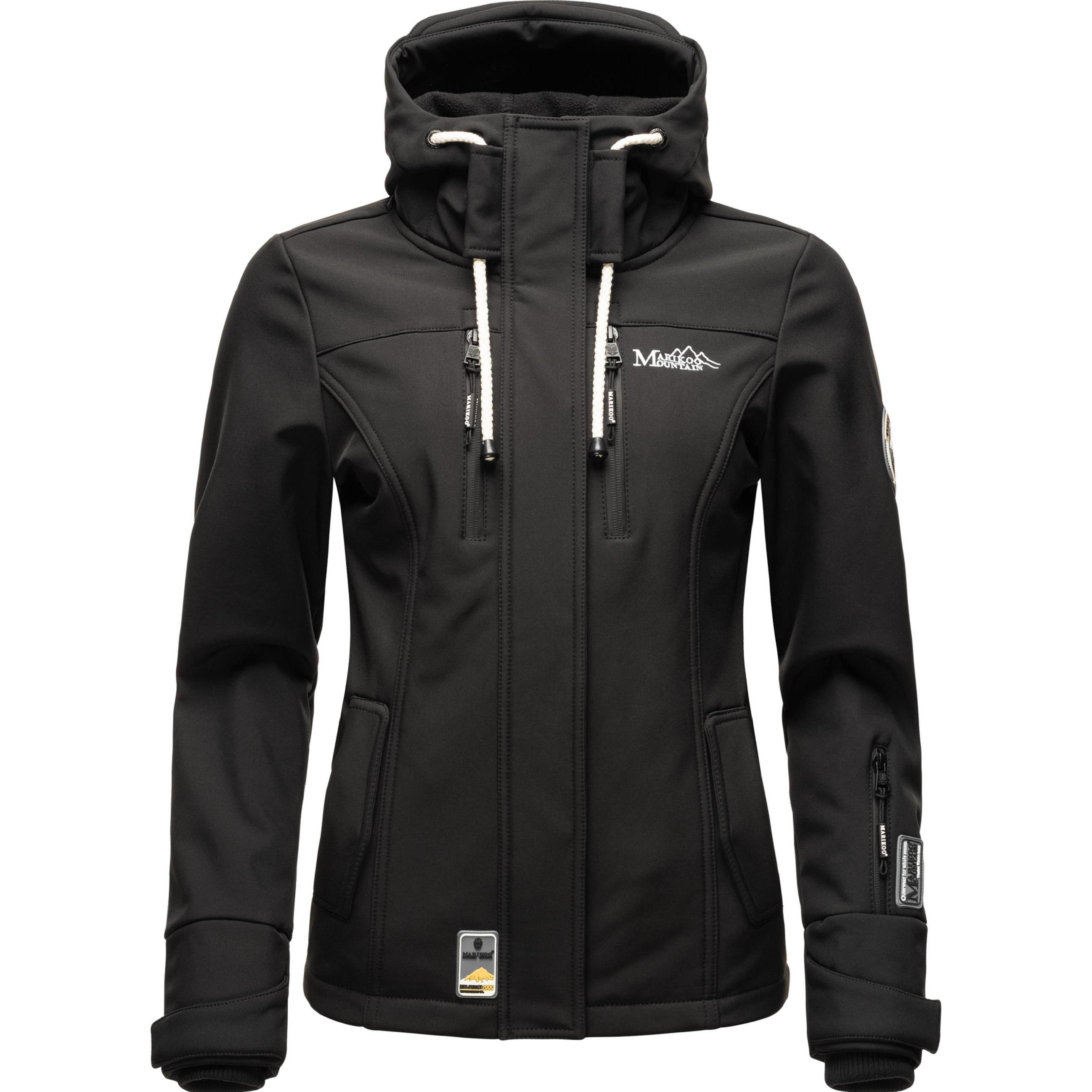 Marikoo, Damen, Jacke, Kleinezicke (3XL), Schwarz, 3XL