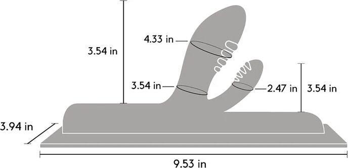 Actual product image Pipedream Unicorn Silicone Attachment Jackalope
