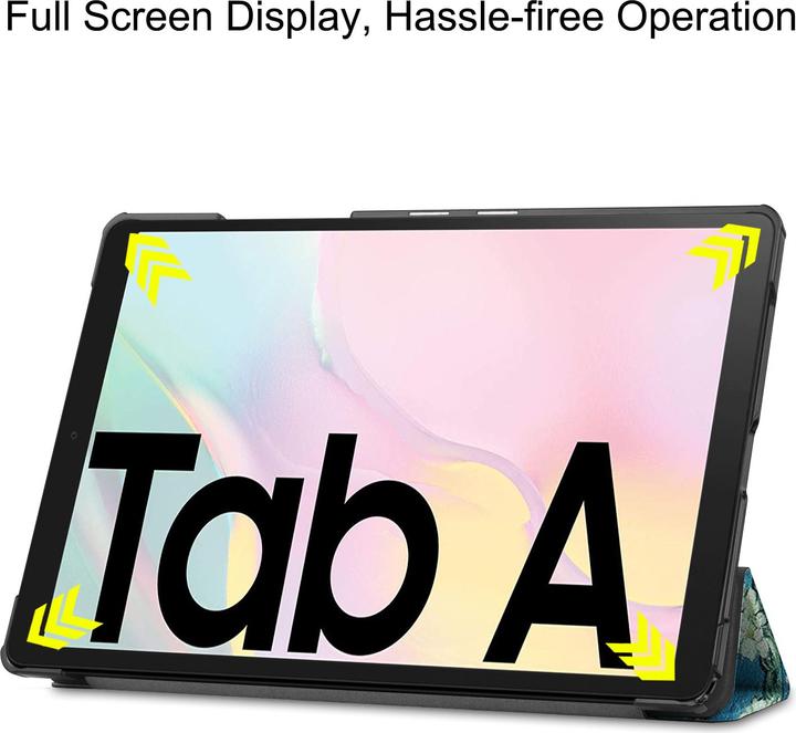 Actual product image Lobwerk Cover for Samsung Galaxy Tab A7 SM-T500 T505 Smart Cover case with stand function and auto (Samsung Galaxy Tab A7)