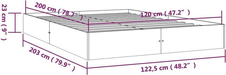 Actual product image VidaXL Lubbert (120 x 200 cm)