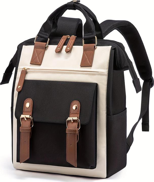 Only-Bags.Store Stilvoller kleiner Laptop-Rucksack - Modischer College Daypack mit verstellbaren Trägern, robustem