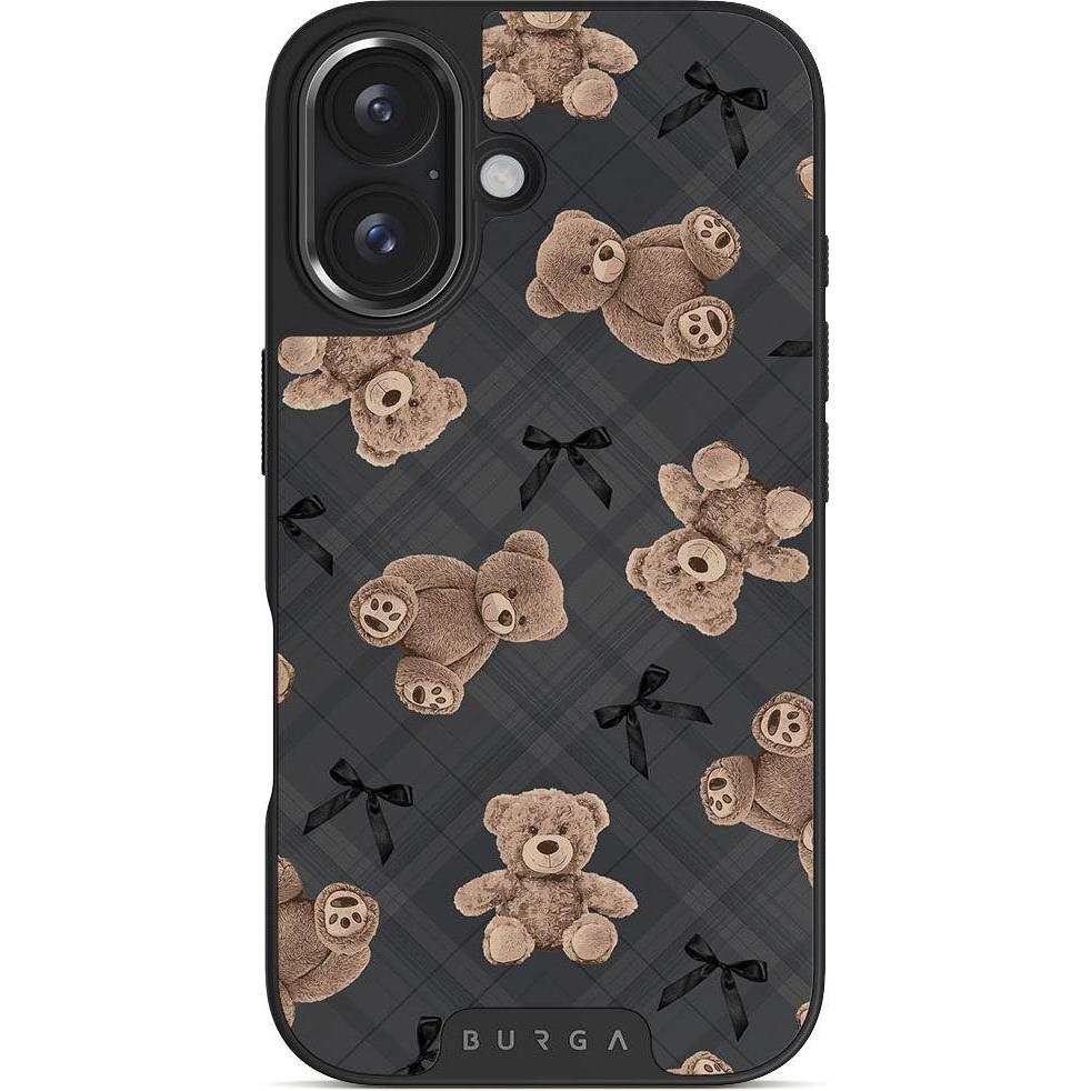 Burga Bff (Apple iPhone 16), Smartphone Hülle, Grau, Braun