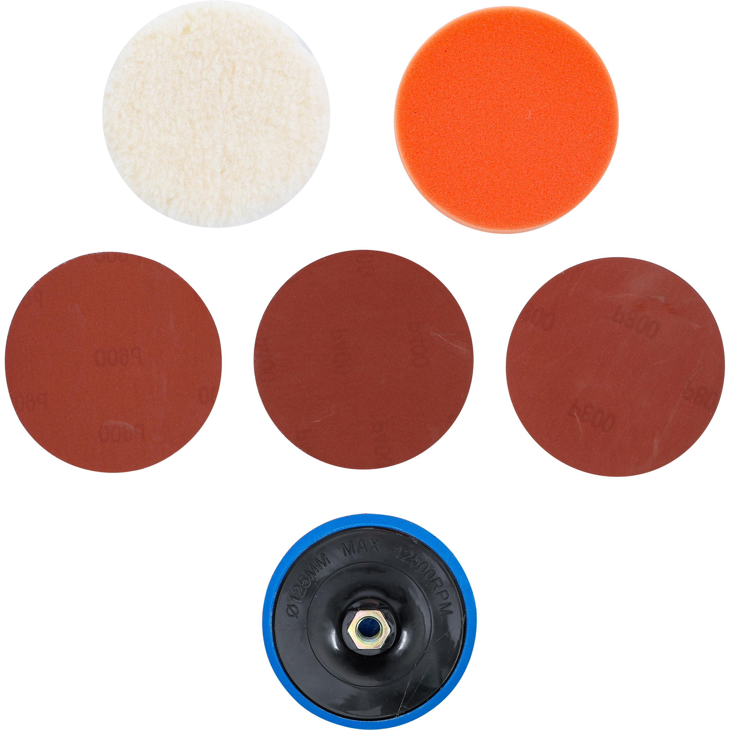 Thumbnail - BGS, Schleifmittel, Schleif- und Polierscheiben-Satz Ø 125 mm (400-600-800)