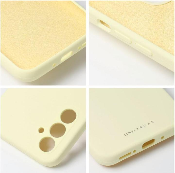Actual product image Roar Back panel cover case CLOUD SKIN for SAMSUNG A15 4G / A15 5G Light Yellow (Samsung Galaxy A15 5G)