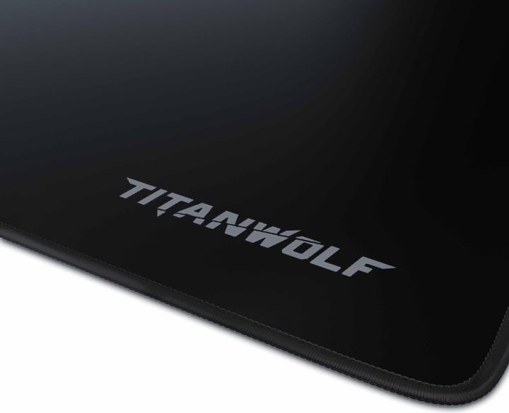 Produktbild Titanwolf Gaming Mauspad, XXXL Speed Mausmatte 1200 x 600 mm, Geschwindigkeit & Präzision, Schriftzug Alpha (3XL)