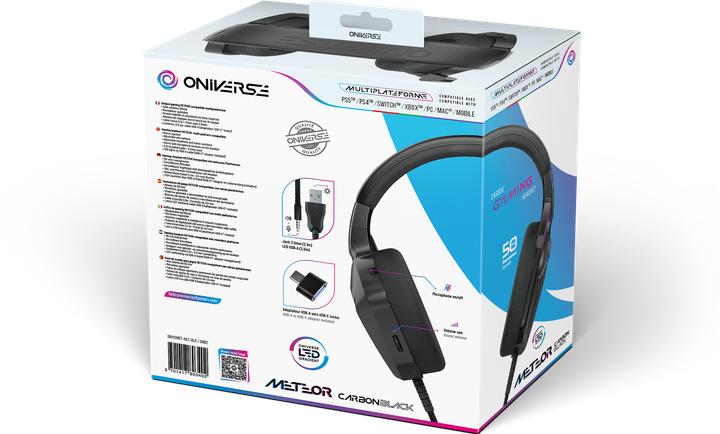 Image du produit Oniverse Gaming Headset Meteor - Carbon Black (Filaire)