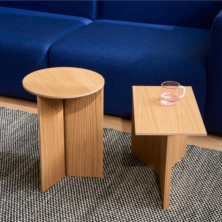 Image du produit HAY Slit Table Wood Oblong Beistelltisch (49.50 x 27.50 x 35.50 cm)