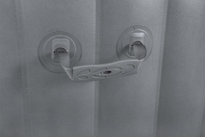 Actual product image Bestway LAY-Z-SPA Santorini Energieeffizienter s marter aufblasbarer Whirlpool 5–7 Pers. (7 Persons)