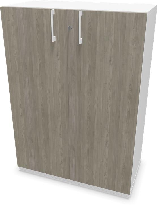 White, Wood decor grey with structure