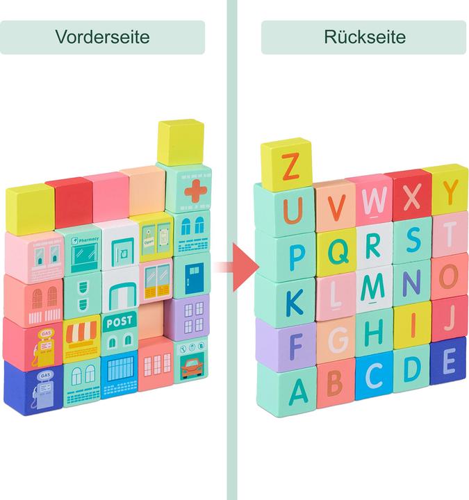 Produktbild Relaxdays Holzbausteine-Set