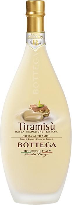 Actual product image Bottega Crema al TIRAMISÙ Cream Liqueur 17% Vol. 0,5l