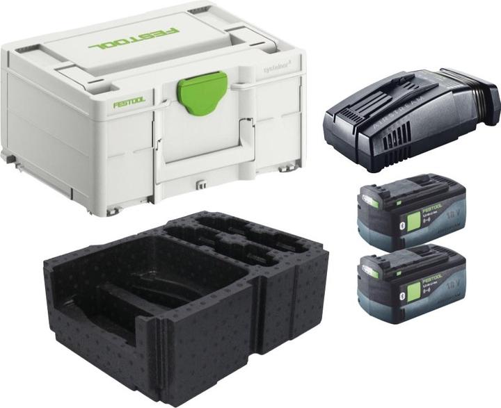 Produktbild Festool Energie Set 2x BP 18 Li 5,0 ASI EU Akkupack 18 V 5,0 Ah ( 2x 577660 ) + SCA 16 (18 V)