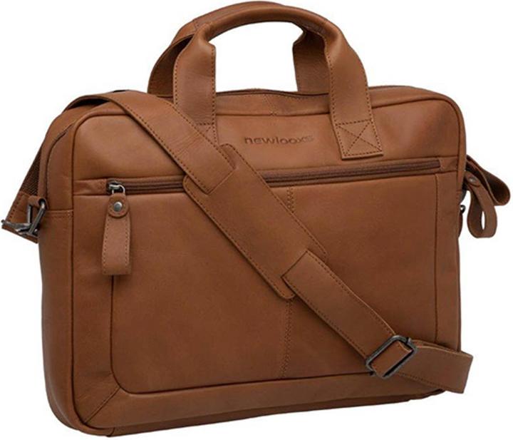 New Looxs Laptop -Tasche Neues Looxs Luko 7.5L - 42 x 6 x 30 cm - Made aus Luxusleder - Cognac (15")