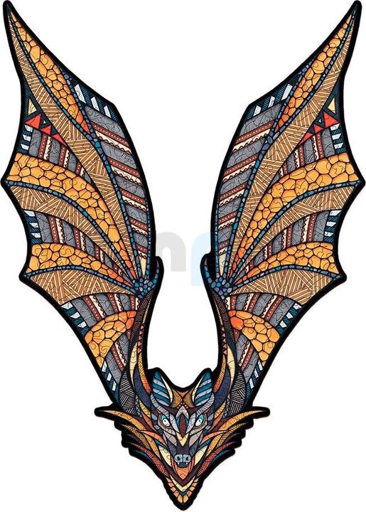 Immagine prodotto Eco Wood Art Puzzle in legno L - Pipistrello (in scatola di legno da 250 pezzi) (250 pezzi)