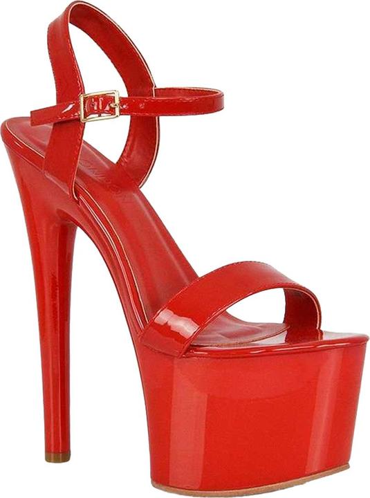 Produktbild XY London Matilda Patent Hohe Absätze mit Trägern StilettoAbsatz (36)