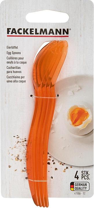 Productafbeelding Fackelmann Eierlepel, kleurrijk 14,5cm 4 stuks. (4 Stuk, Lepel)