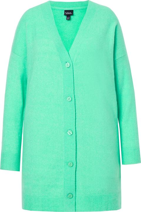 Immagine prodotto Ulla Popken Strickjacke, Boxy-Schnitt, V-Ausschnitt, Knopfleiste (54)