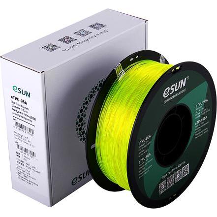 eSUN eTPU-95A 1,75mm Tr. Yellow 1kg 3D Filament (TPU, 1.75 mm, 1000 g, Gelb), 3D Filament, Gelb