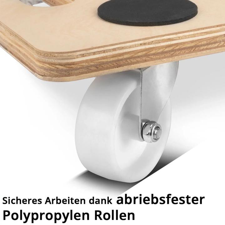 Actual product image Stahlwerk Rollwagen 2er Set bis 250 kg 58 x 29 cm Rollbrett Transportroller (250 kg)