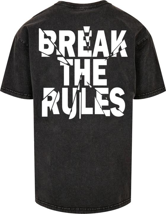 Produktbild Merchcode Break The Rules 2 Acid Washed Oversize Tee - 118129 (XL)