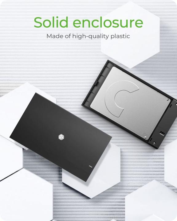 Productafbeelding Icy Box Behuizing voor 1x SSD/HDD, IB-200T-C3 (2.5")