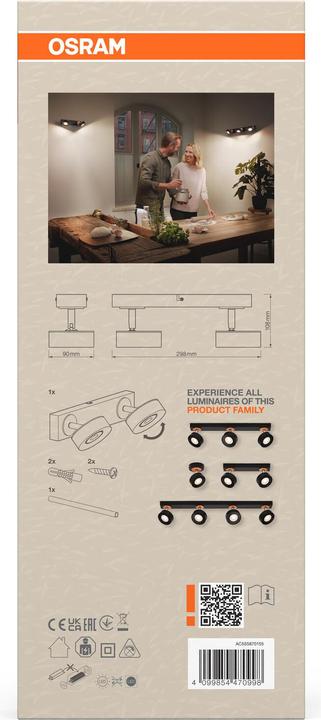 Produktbild Osram DECOR SPOT PLUTO BLACK 2 Spot (615 lm)