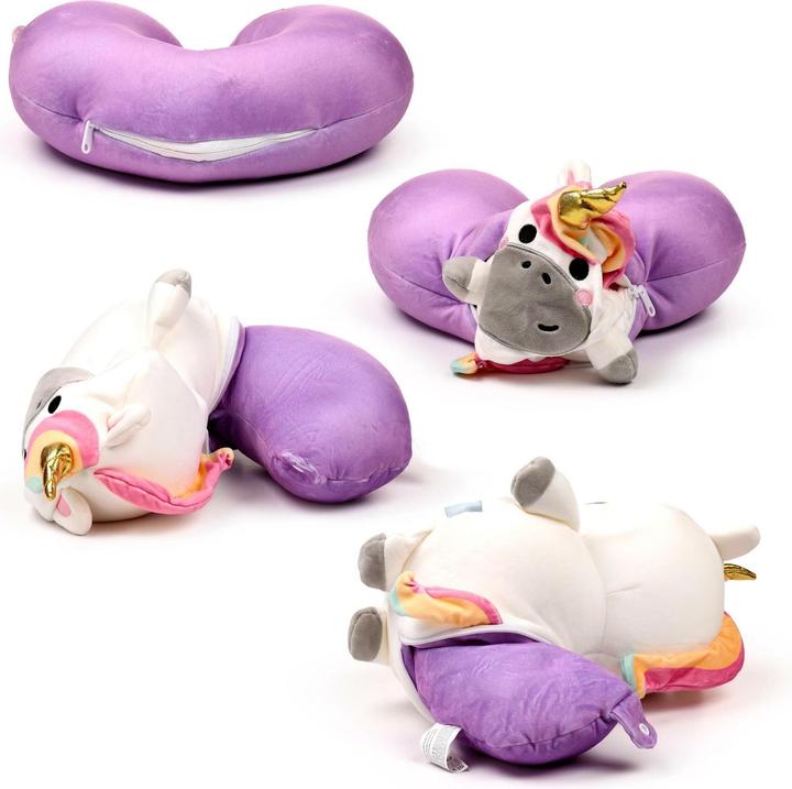 Immagine prodotto Sombo Cuscino da viaggio Unicorno (Cuscino per testa e collo)