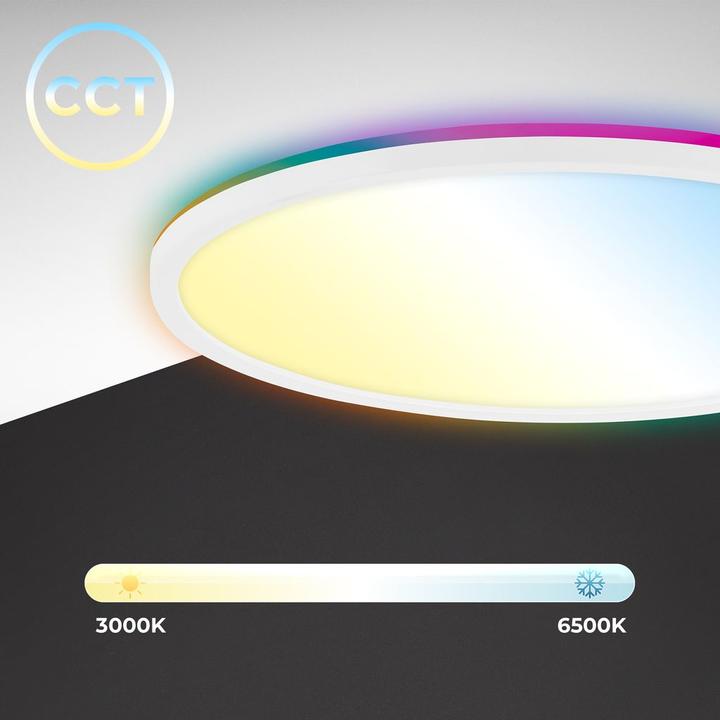 Produktbild B.K.Licht SLIM Ultraflaches CCT LED Panel mit RGB Backlighte (3000 lm)