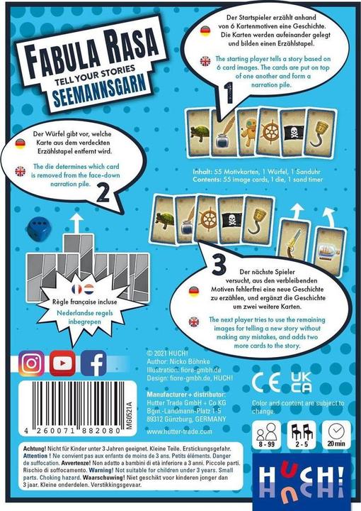 Produktbild 882080 - Fabula Rasa: Crime - Kartenspiel, für 2-5 Spieler, ab 8 Jahren (Deutsch, 2 - 5 Spieler)