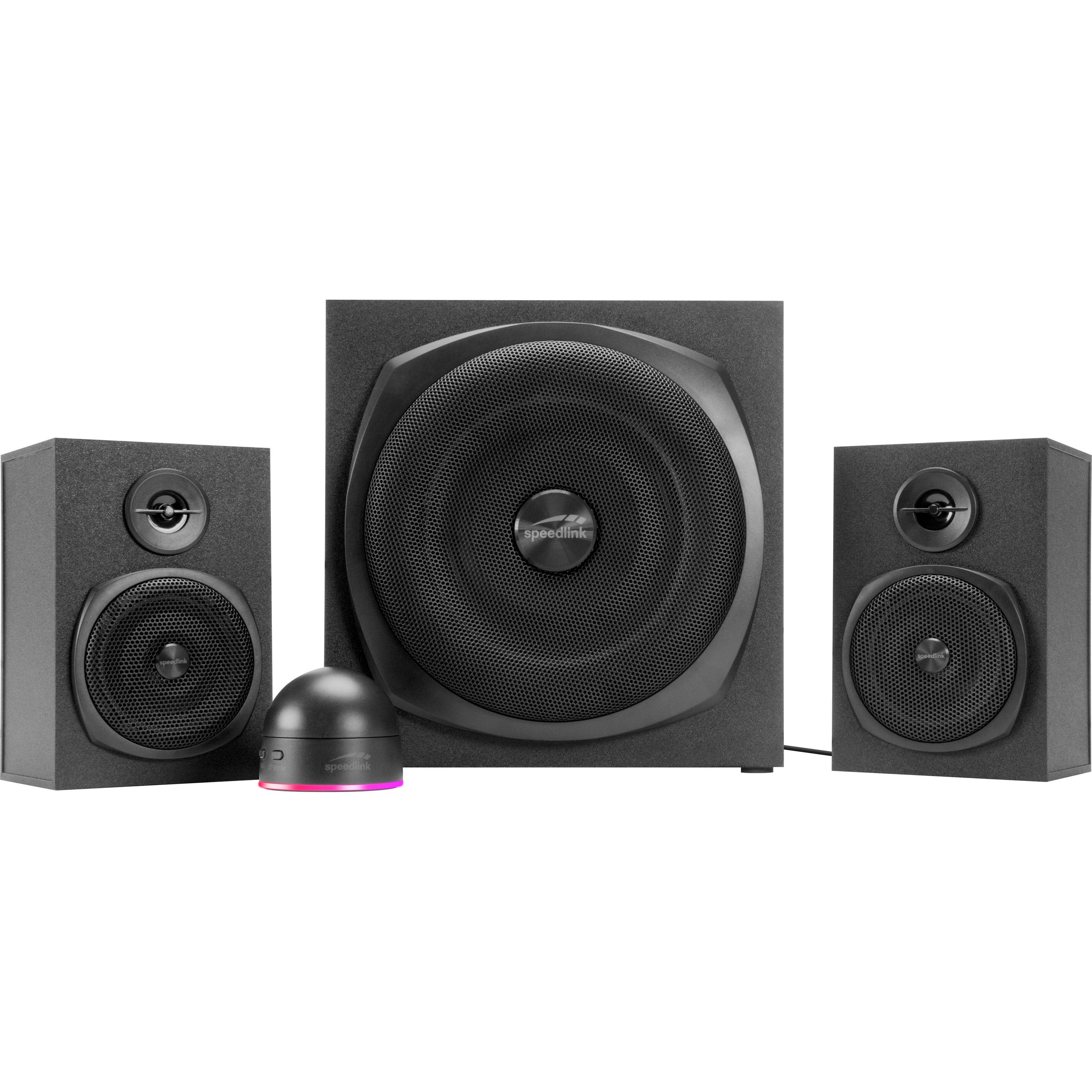 Speedlink Sistema Subwoofer Gravity Lt 2.1, Nero, Altoparlante Pc, Nero