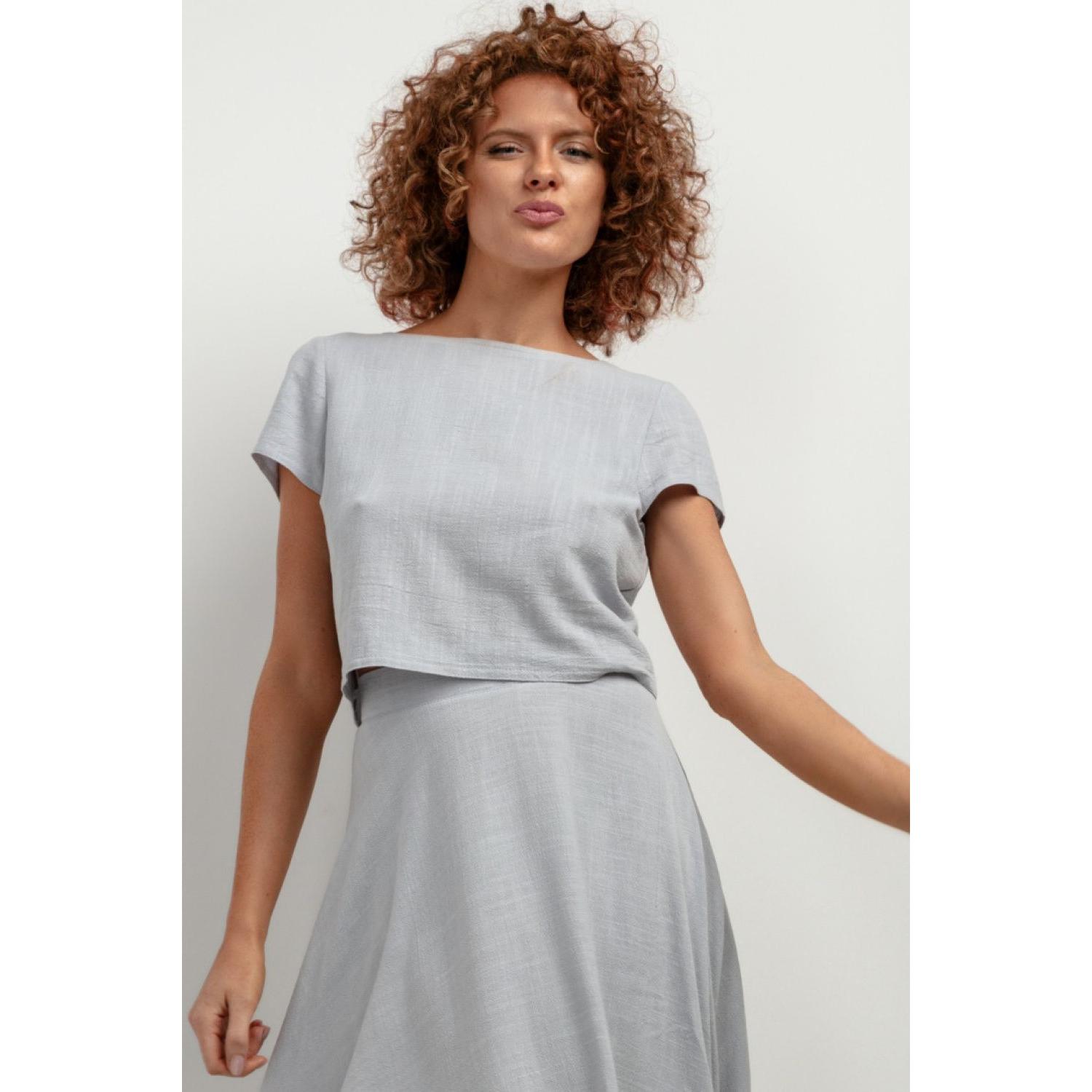 Thumbnail - Tessita, Damen, Bluse, Bluse model, Grau, (S)