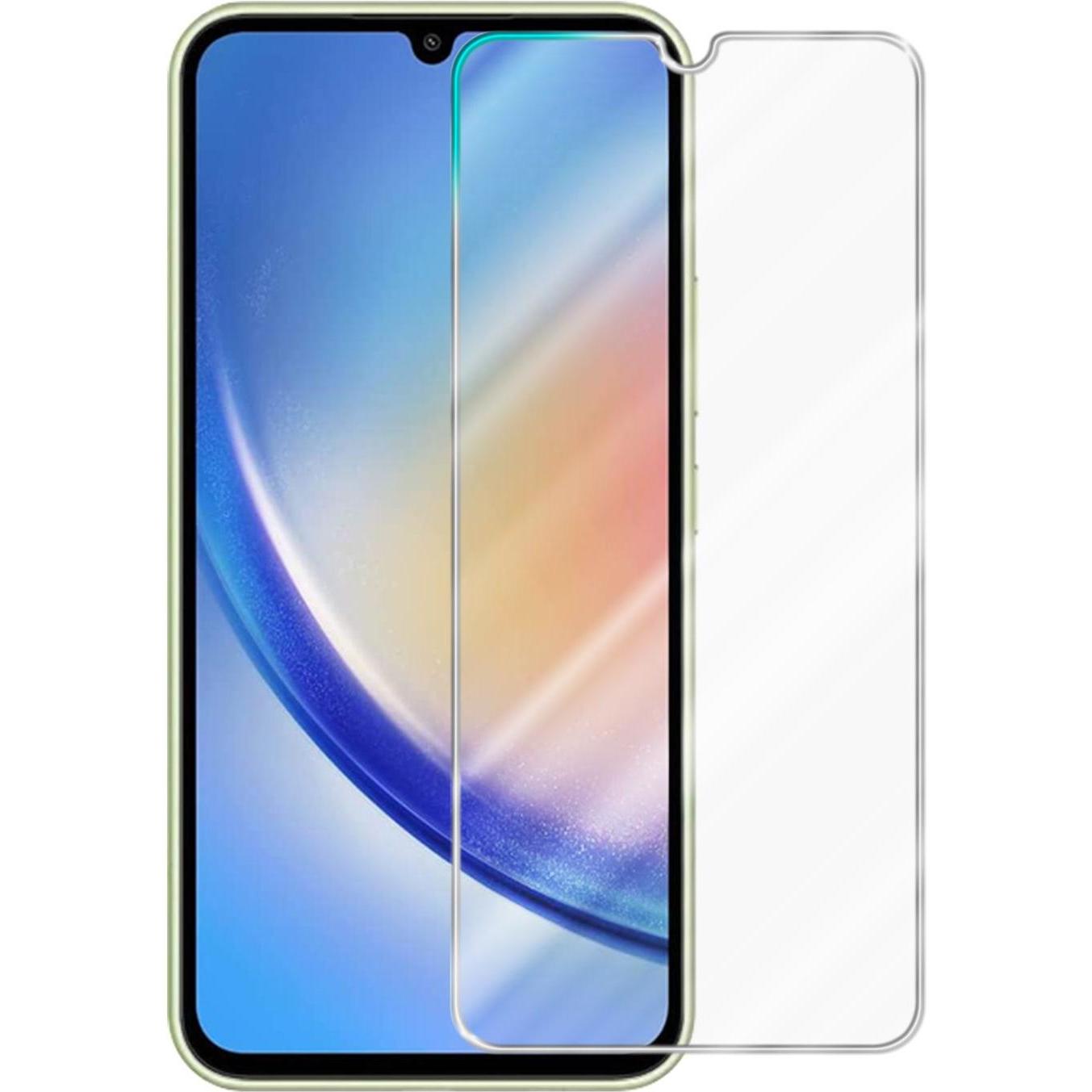 Cadorabo Display Schutzglas Folie für Samsung Galaxy A34 5G (1 Stück, Samsung Galaxy A34 5G), Smartphone Schutzfolie, Tr...