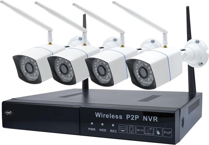 Actual product image PNI Package Video surveillance package House WiFi550 NVR and 4 wireless cameras, 1.0 MP with 1 TB (1280 x 720 pixels)