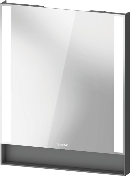 Actual product image Duravit Qatego mirror, 600x65x750mm, light fields on the side, dimmable