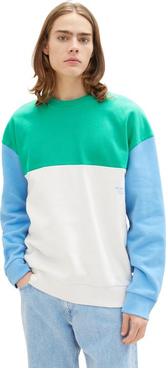Actual product image Tom Tailor Sweatshirt Pullover ohne Kapuze mit Color-Block (S)