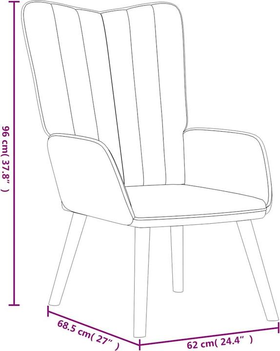 Immagine prodotto vidaXL Relaxsessel mit Hocker