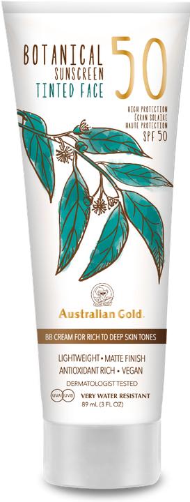 Actual product image Australian Gold Botanical Tinted Face Rich-Deep (Sun cream face, SPF 50, 88 ml)