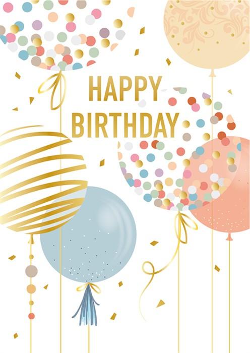 Actual product image Card Group Karte Mini wunderschöne Geburtstagsballone