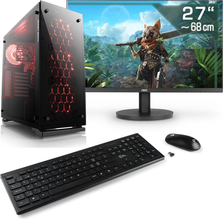 Image du produit CSL Gaming PC M11310H, QWERTZ Layout (CH) (1000 Go, 32 Go, AMD Ryzen 7 8700G)