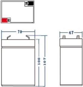Image du produit GreenCell AGM15 (6 V, 4 Ah)