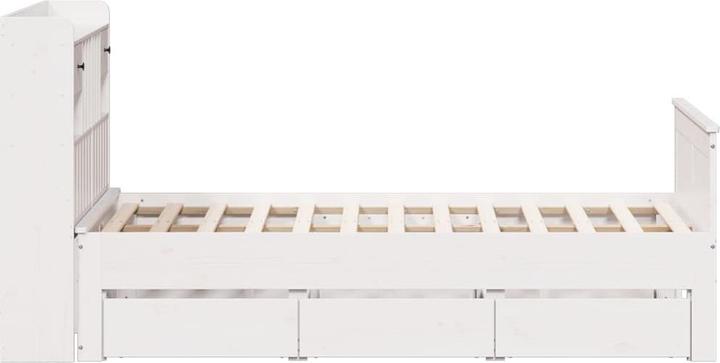 Produktbild vidaXL Bett mit Regal (135 x 190 cm)
