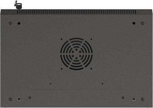 Immagine prodotto Lanberg 19 6HE 540x350 schwarz Wandmontage Rackschrank mit Glastür (Flat Pack) (6 HE, Rack da 19 pollici)