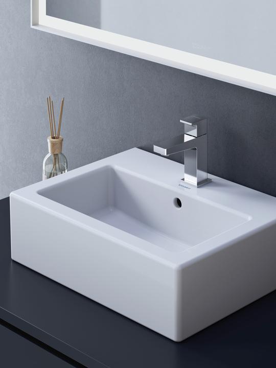 Actual product image Duravit Manhattan single lever basin mixer, 95 mm projection, without pop-up waste, MH1010002