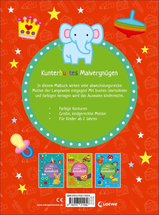 Produktbild Mein grosses buntes Ausmalbuch (Elefant)