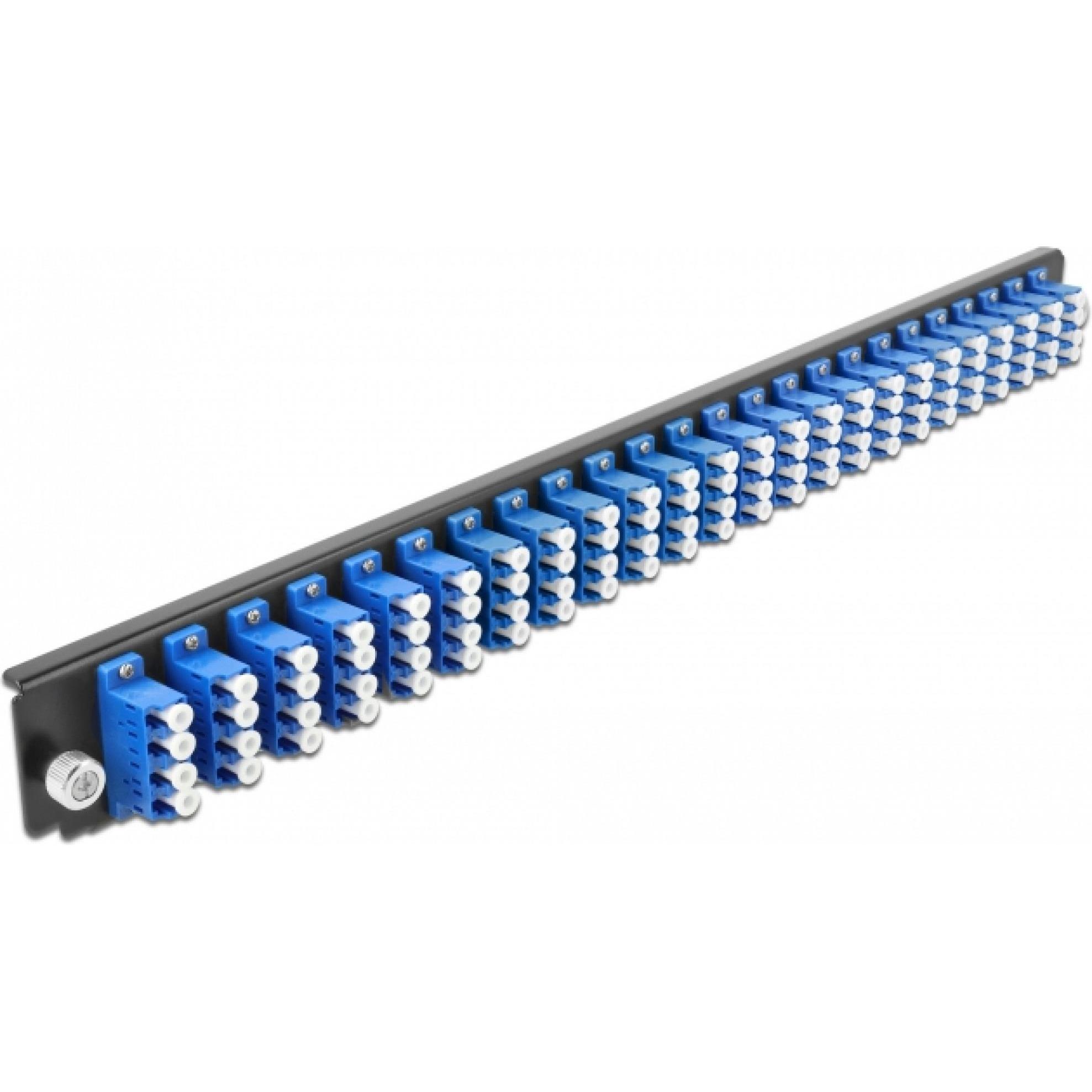 Delock Rack-Montageblech für Glasfaser-Spleissbox (CAT6, 0.48 m), Netzwerkkabel