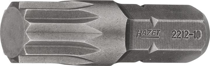 Produktbild HAZET Bit 2212-10 ∙ Sechskant8 (5/16 Zoll) ∙ Innen Vielzahn Profil XZN ∙ M10 (Innenvielzahn)